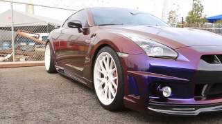 MacWraps- Vinyl Wrapped Nissan GTR-Gloss Laminated Avery Dennison Colorflow 'Roaring Thunder'