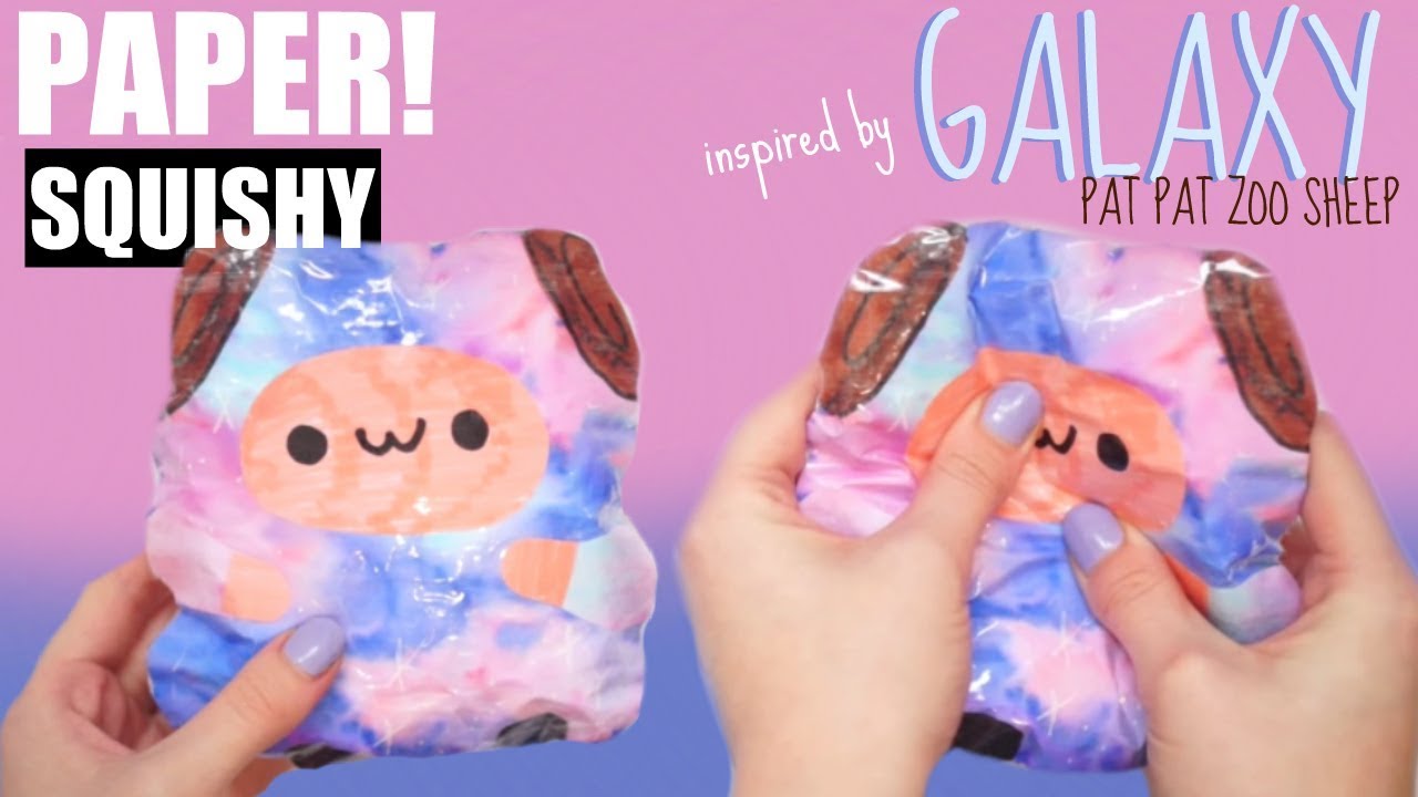 GALAXY PAPER  SQUISHY  How to make a squishy  without foam 