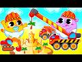 Little construction vehicles for kids  toddler zoo songs for baby  nursery rhymes