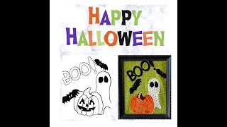 Halloween Boo  - Fabric Applique Collage screenshot 4