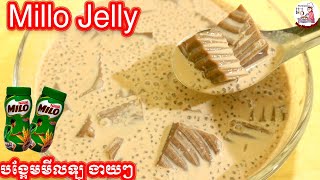 Ep.73 របៀបធ្វើបង្អែមមីឡូងាយៗ/How to make Millo Jelly dessert