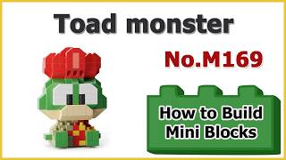 How to Build Toad monster Blocks - Langlang Mountain Little Monster M169 Instructions Specifications