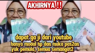 CERITA DAPAT GAJI DR YOUTUBE‼️YOUTUBER PEMULA‼️SURI RUMAH TANGGA, ALHAMDULILLAH