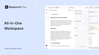 ResearchFlow: Your All-in-One Workspace for Seamless Research