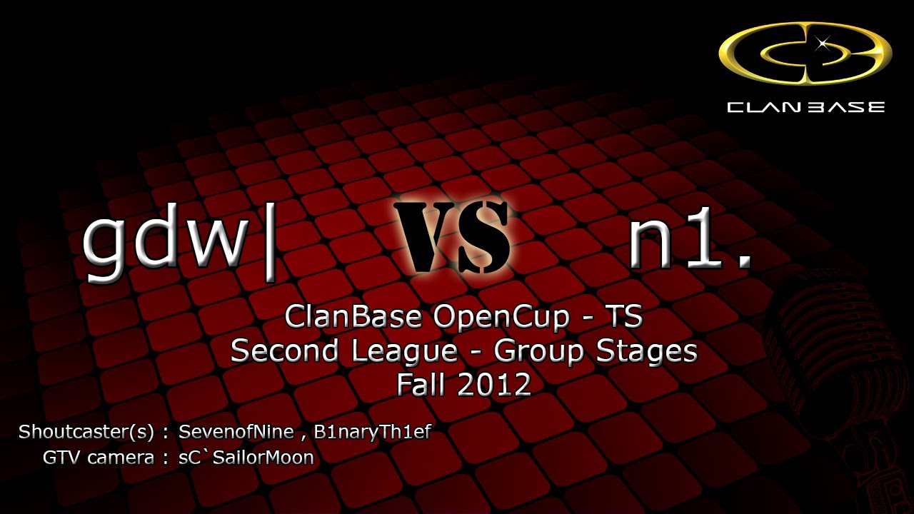 ClanBase OpenCup TS - Fall 2012 - gdw| vs n1.
