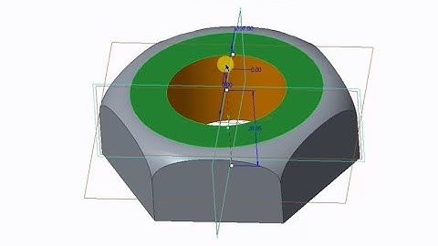 butterfly assembly | part 4 | nut & screw | creo 3.0
