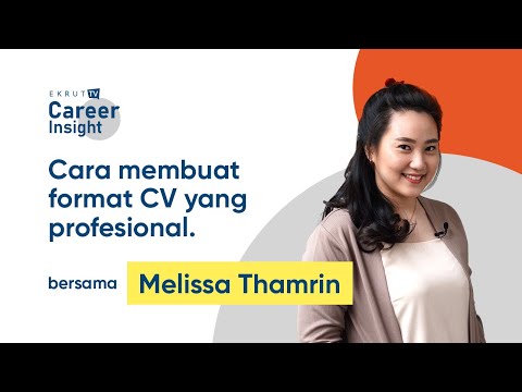 Cara membuat format CV yang profesional