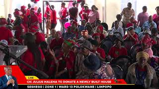 Cic Julius Malema Hands Over House To Ntate Sello Mamabolo