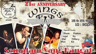 Watch Wings Semalam Yang Hangat feat Mel Live video