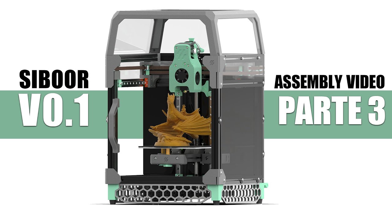 SIBOOR V0.1 Young Version Assembly Video Part 3   X-axis Assembly