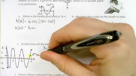 MCR3U1 - 6.7 - Applications of Sinusoidal Functions