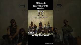Top 10 Favorite Hinder Songs (Updated) #shorts #hinder