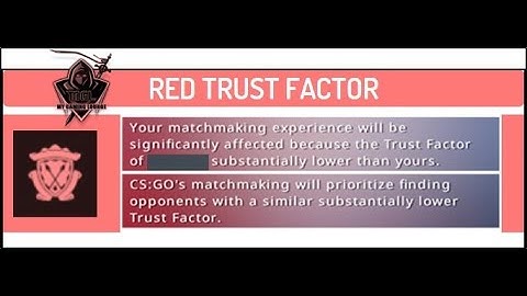 When you have red trust factor:
