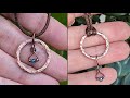 2 in 1 Copper Washer Simple Beginner Wire Wrapped Bead Pendant Tutorial