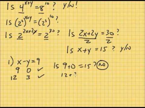 GMAT 13th Edition Official Guide Data Sufficiency 41 - YouTube