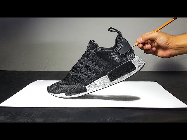3D Drawing of Adidas NMD R1 - ART-CYO - YouTube