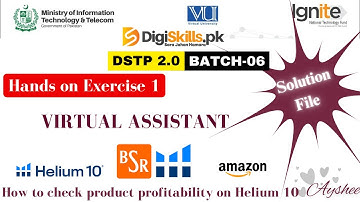Virtual assistant exercise 1 batch 6 | dstp 2.0 batch 06 virtual assistant exercise 1 solution