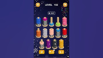Nut Sort | Color Puzzle Games 2025 | Level 152 | Mobile Games