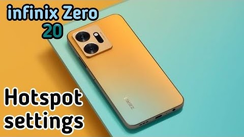 Hotspot Setting In Infinix Zero 20, How To Set Hotspot Password In Infinix Zero 20,