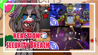Security Breach React To Fnaf songs // Encryption and Monsters // FNAF Glitchtrap // Gacha Club screenshot 5