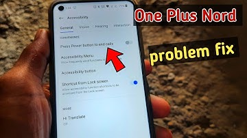 One plus nord! power button press to call ended problem fix