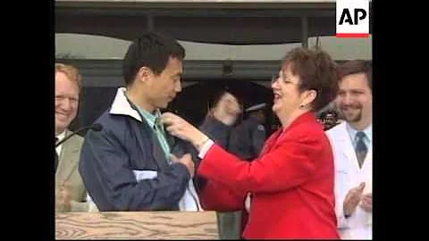 USA: NEW YORK: MEDIA OUT IN FORCE FOR ARRIVAL OF WANG DAN - DayDayNews