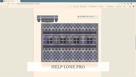 How to create a Jacquard Design create by L ONE HQPDS Program