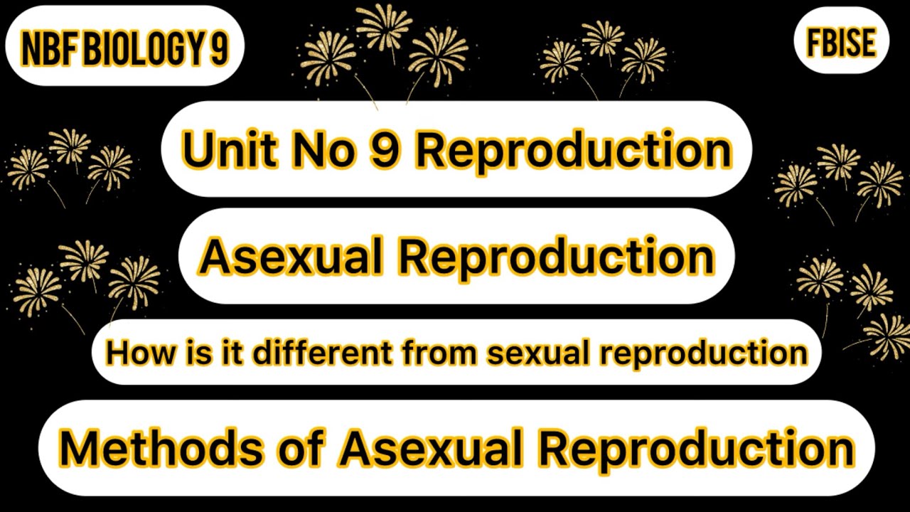 NBF Biology 9 | Unit#9 Reproduction | Asexual Reproduction | Methods of ...