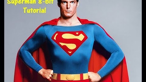 Minecraft Tutorial: How To Make Superman (8-Bit)