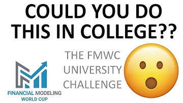 Could you have done this in college? FMWC University Challenge