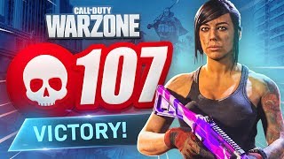 NEW RECORD! 107 KILL GAME in CoD WARZONE! (Best Loadout)