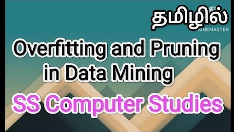Overfitting and Pruning in data mining|data mining in tamil,#sscomputerstudies,#datamining ,#pruning