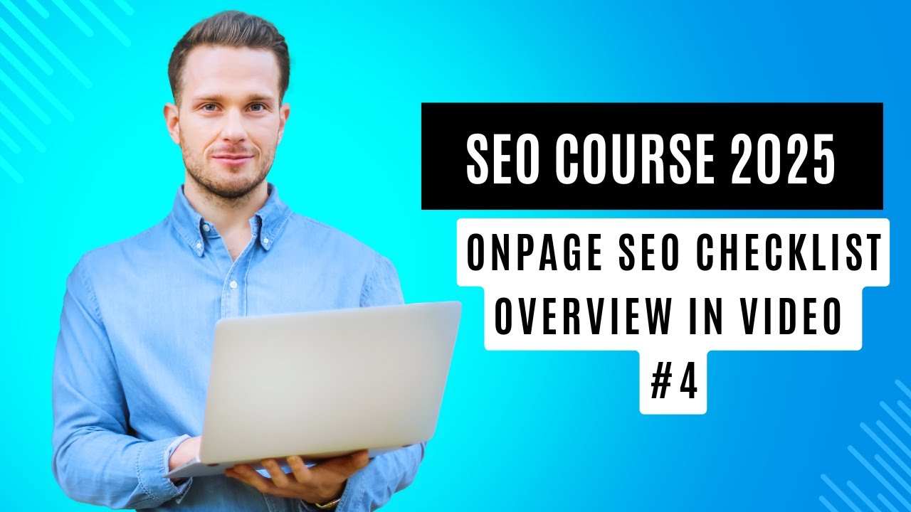Onpage SEO checklist Overview in Video #4