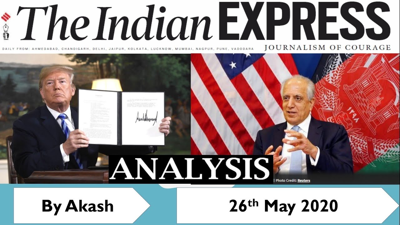 26 May 2020 The Indian Express Newspaper Analysis UPSC 