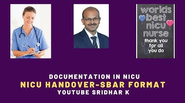 NICU handover, SBAR format-Documentation in the NICU. #nursingnotes #SBAR