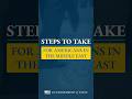 Steps to Take for Americans in the Middle East