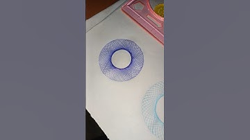 😍Beautiful spirograph design #spirograph #shorts #satisfying #pattern #2024