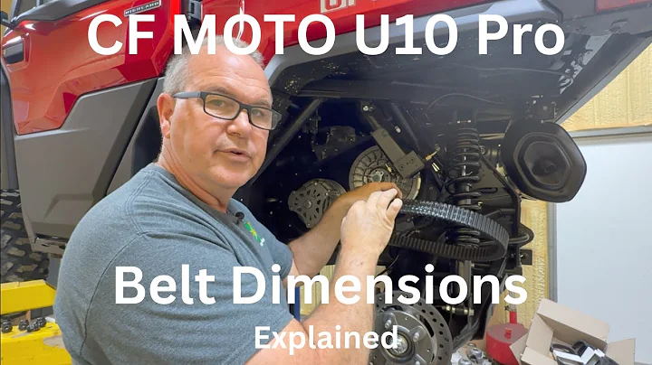 CF Moto U10 Pro Accurate Belt Dimension Info.