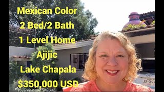 Mexican Color 2 Bed/2 Bath 1 Level Home Ajijic, Lake Chapala