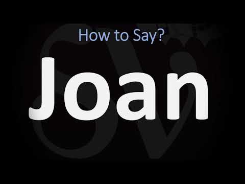 Video: Wat is de betekenis van de naam Joan?