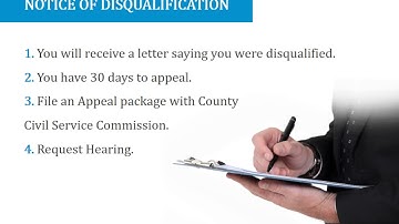 APPEALING A CIVIL SERVICE JOB DISQUALIFICATION