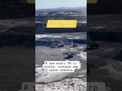 В таком карьере добывают рудное золото в Амурской области
