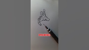 Dynamic Hand Gestures Drawing 🔥 Satisfying Art Process #art #shorts #foryou #tutorial #satisfying