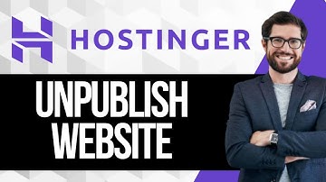 How to Unpublish a Website in Hostinger Website Builder