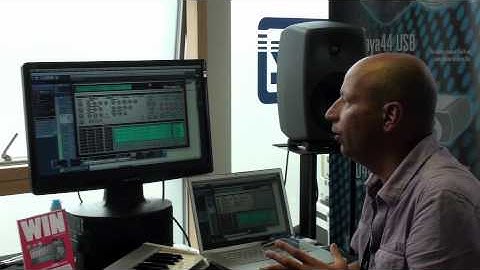 Rob Papen showing the Punch virtual drum machine at Producer Sessions 2011 in London
