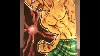 Drawingcolorating Saitama - One Punch Man Oil On Canvas