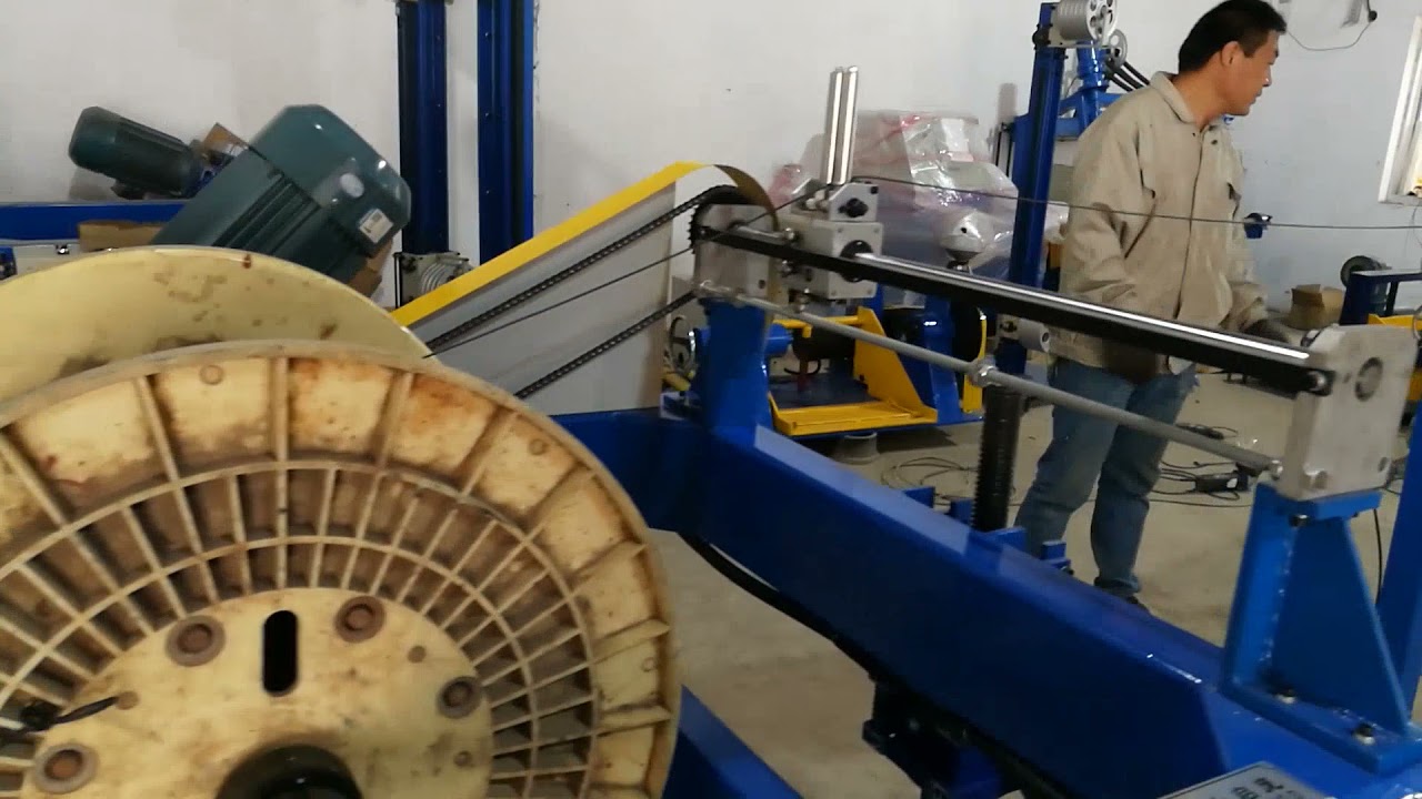 Machine testing Motorized payoff machine and take up machine