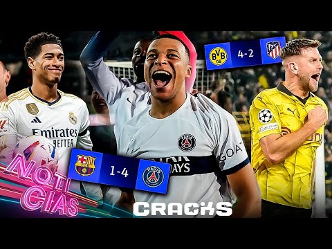 PSG golea y ELIMINA al BARÇA; espectacular REMONTADA del DORTMUND | Mensaje de BELLINGHAM al CITY