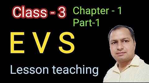 E V S Class-3, Ch.-1, Part-1/ Lesson teaching, RBSE, NCERT.
