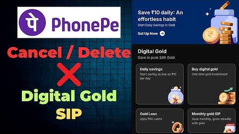 Cancel or Delete Digital Gold SIP on PhonePe | Digital Gold SIP Kaise Band Kare